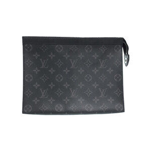 Louis Vuitton Monogram Eclipse Black Pochette Voyage Shoulder Bag